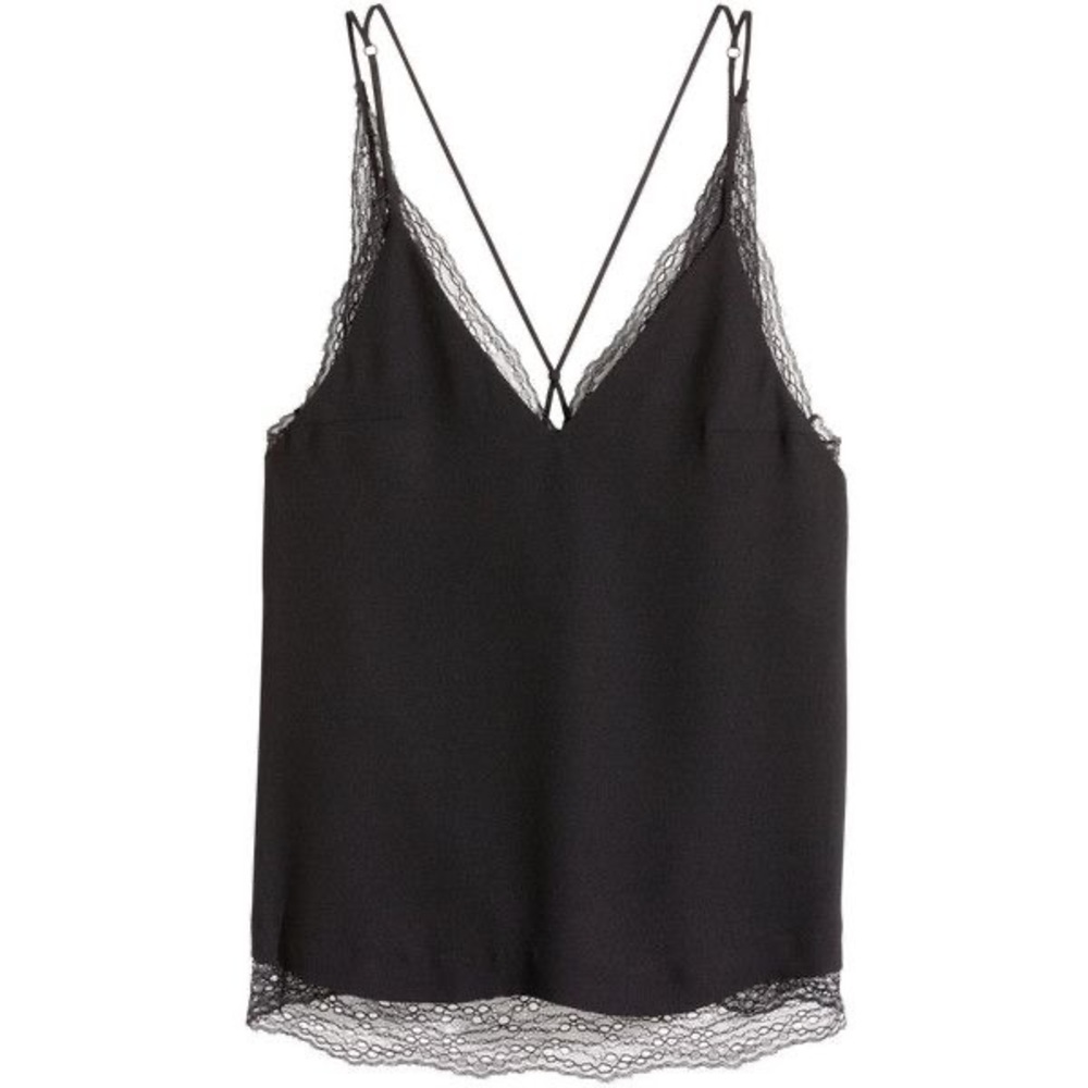 Lace layered cami.